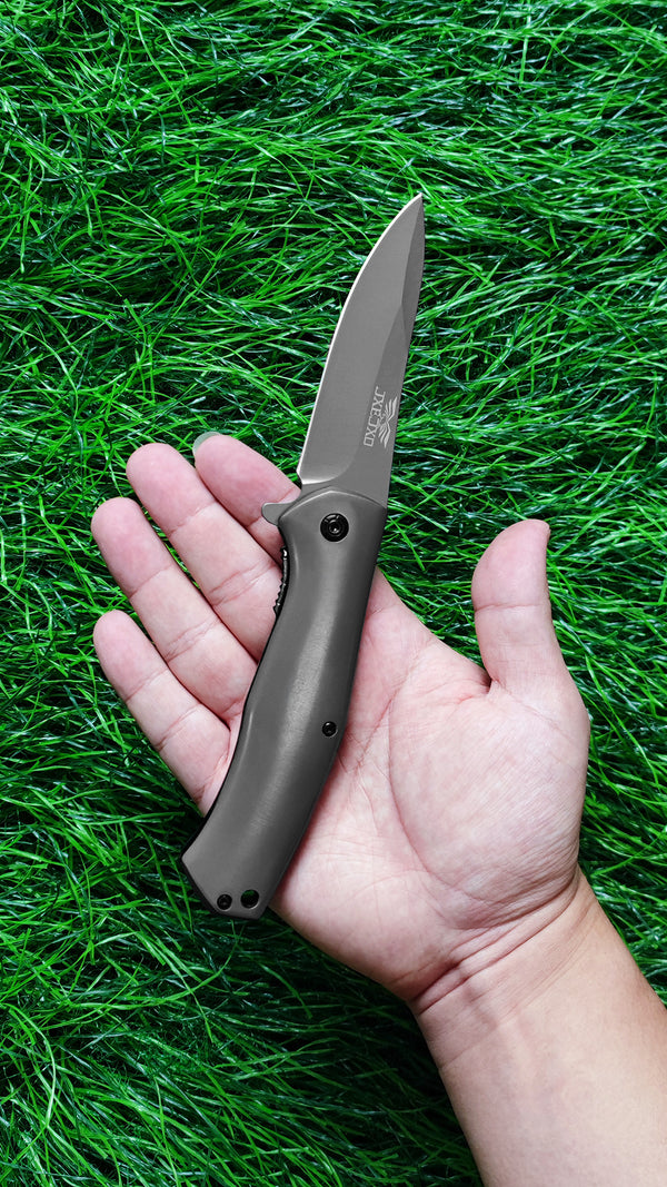 Pocket Knife, Folding 3.75 Inch 420 Steel Blade with Pocket Clip for Camping Survival Hiking Men Women