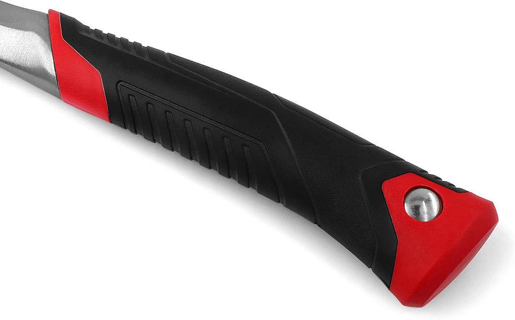 Camping Axe & Hatchets – 14.4″ Camping Hatchet with Forged Steel Construction & Ergonomic Shock-Absorbing Grip (Red）