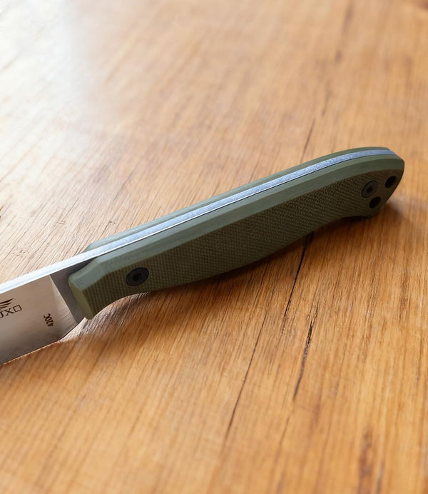 Fixed Blade Knife, 3.2" 420 Steel Blade Small Knife with G10 Handle Full Tang with Kydex Sheath