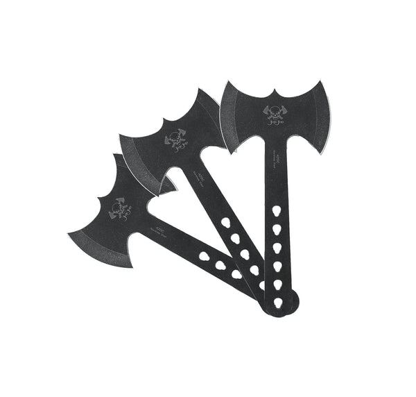 JXE JXO Throwing Axes and Tomahawks Set, Double Bite Hawks, Design for Throwing Recreation and Fun