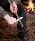 Laden Sie das Bild in den Galerie-Viewer, Messer mit feststehender Klinge, 3,2 Zoll Klinge aus 420er Stahl, kleines Messer mit G10-Griff, Full Tang mit Kydex-Scheide