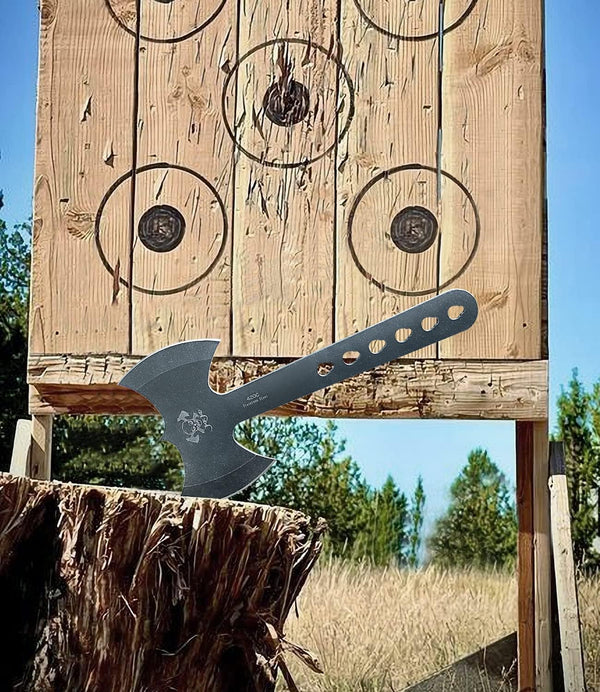 JXE JXO Throwing Axes and Tomahawks Set, Double Bite Hawks, Design for Throwing Recreation and Fun