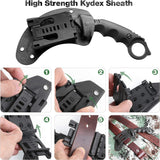 Load image into Gallery viewer, Claw Knife with Sheath, Durable 420HC Steel Fixed Blade Outdoor Duty Knife, Karambit Knife with Ergonomics G10 Anti-skidding Handle