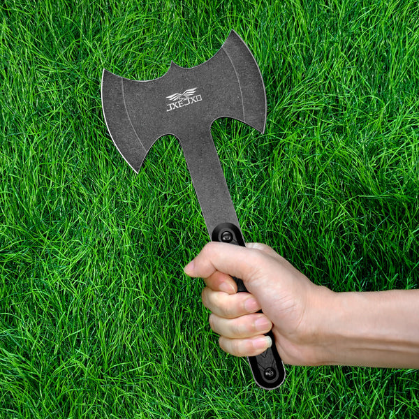 JXE JXO Throwing Axes and Tomahawks Set, Double Bite Hawks, Design for Throwing Recreation and Fun