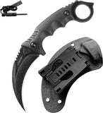Load image into Gallery viewer, Claw Knife with Sheath, Durable 420HC Steel Fixed Blade Outdoor Duty Knife, Karambit Knife with Ergonomics G10 Anti-skidding Handle