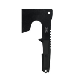JXE JXO Camping and Survival Hatchet, 9.8" Full Tang Mini Camping Axe, Ergonomic Rubber Handle, Come with Durable Nylon Sheath