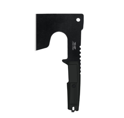 JXE JXO Camping and Survival Hatchet, 9.8" Full Tang Mini Camping Axe, Ergonomic Rubber Handle, Come with Durable Nylon Sheath