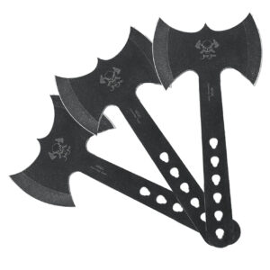 JXE JXO Throwing Axes and Tomahawks Set, Double Bite Hawks, Design for Throwing Recreation and Fun