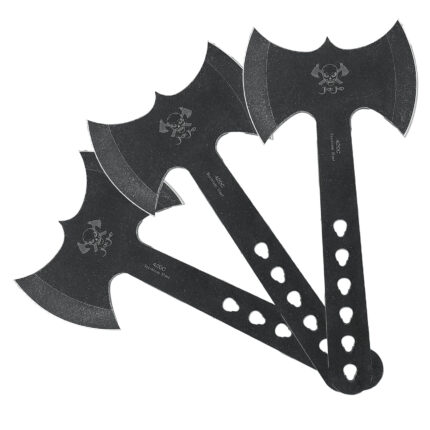 JXE JXO Throwing Axes and Tomahawks Set, Double Bite Hawks, Design for Throwing Recreation and Fun