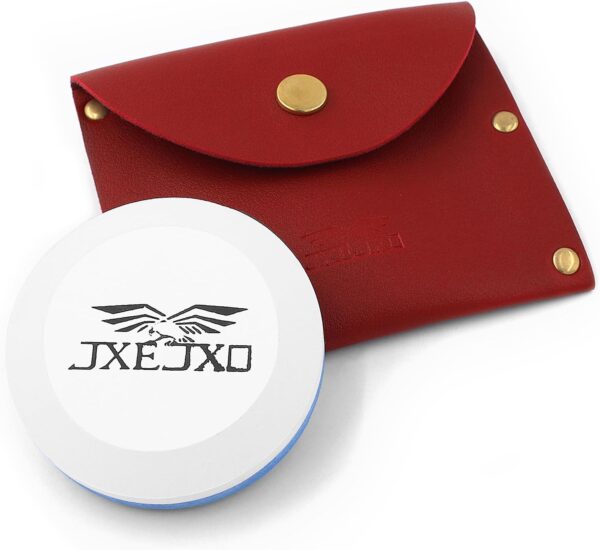 JXE JXO Knife/Hatchet Sharpening Stone - 400/1000 Grit Dual Grit Whetstone & Tool Sharpener with Leather Sheath