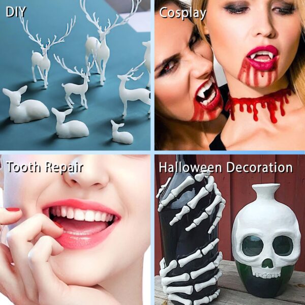 JXE JXO Tooth Repair Kit, Moldable False Teeth, DIY tooth thermoplastic beads for Temporary Replacing Missing & Broken Teeth, Regain Your Confidently Smile - Image 4