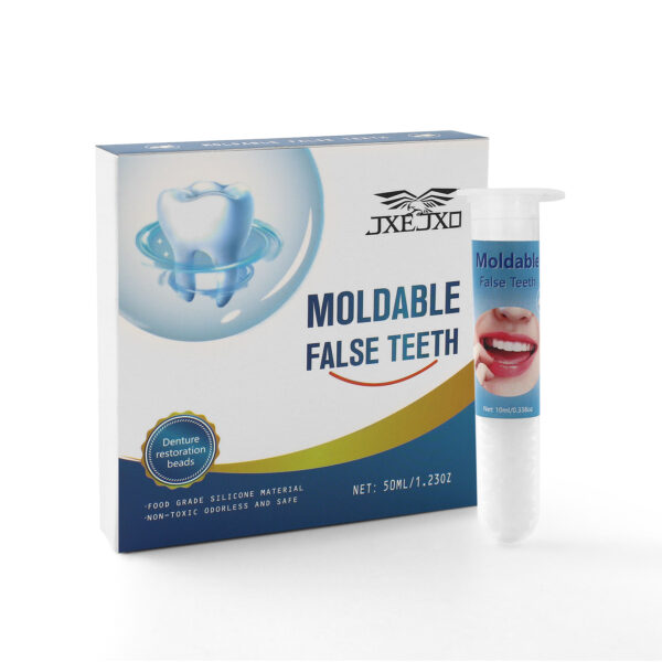 JXE JXO Tooth Repair Kit, Moldable False Teeth, DIY tooth thermoplastic beads for Temporary Replacing Missing & Broken Teeth, Regain Your Confidently Smile